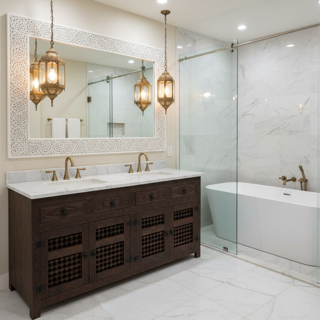 Marrakesh palace vanity sink cabinet