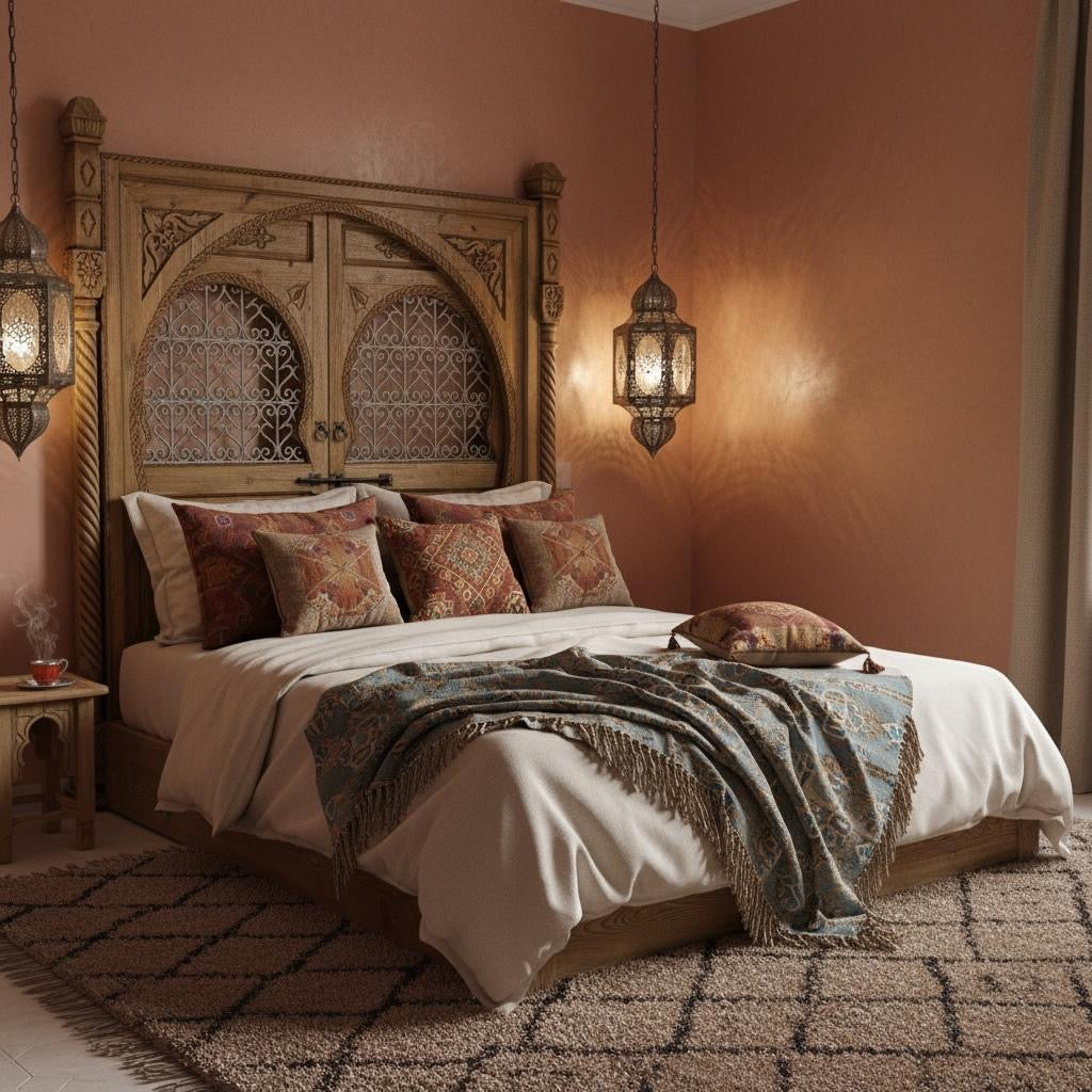 Riad lakdim headboard bed