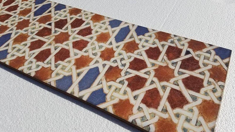 Colorful Alhambra tile pack by Justmorocco featuring traditional geometric Moroccan tile patterns and vibrant ceramic designs.