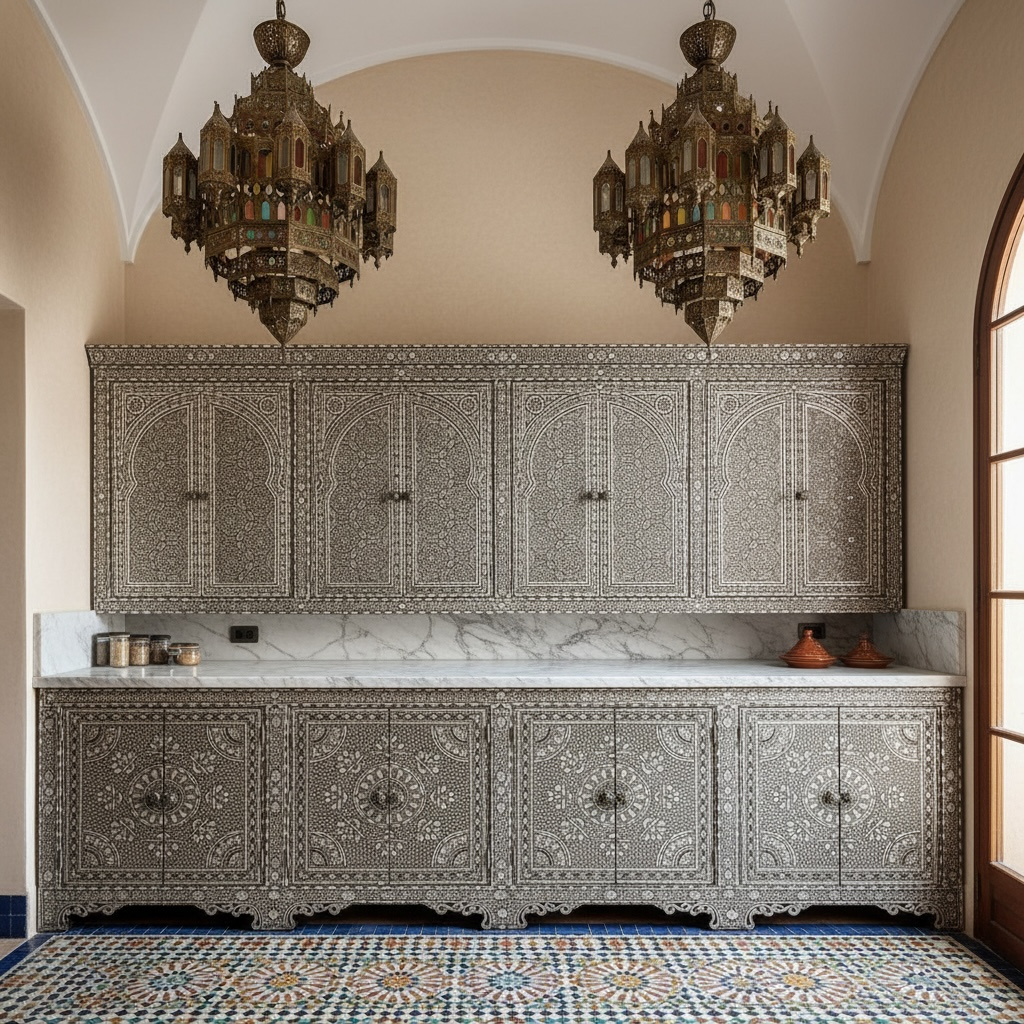 Queen Souad kitchen cabinet