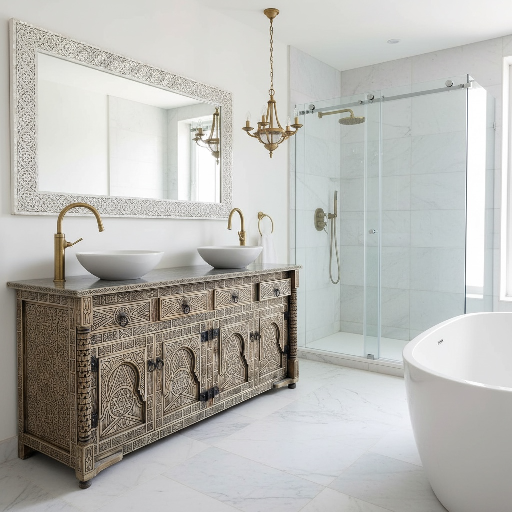 Moravids vanity sink cabinet