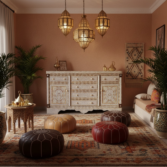 Syrian mother of pearl inlay cabinet Aleppo