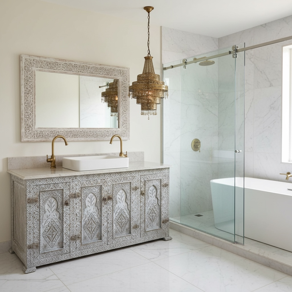 Mazagan vanity sink cabinet