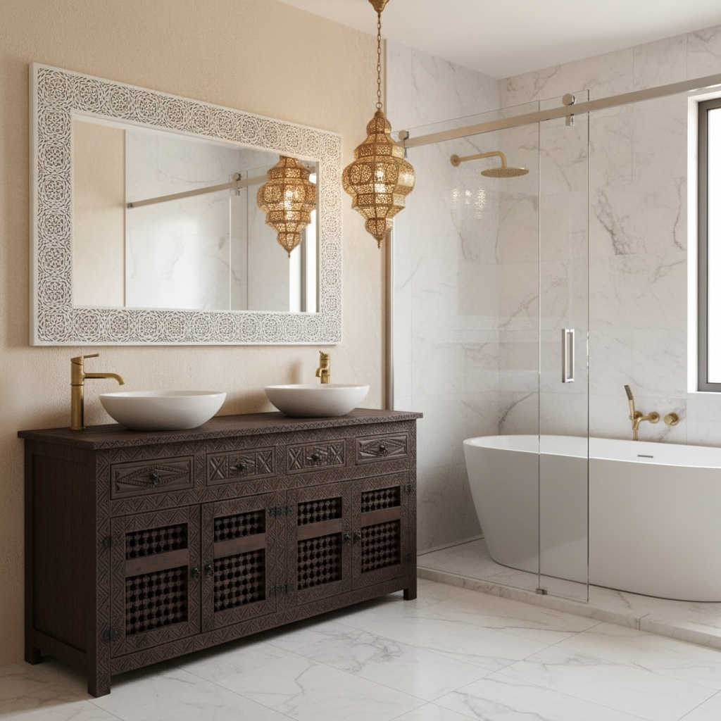 Marrakesh palace vanity sink cabinet