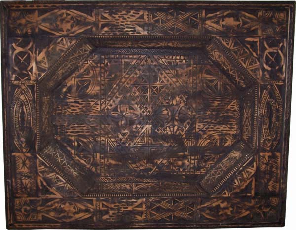 Carved cedar ceiling