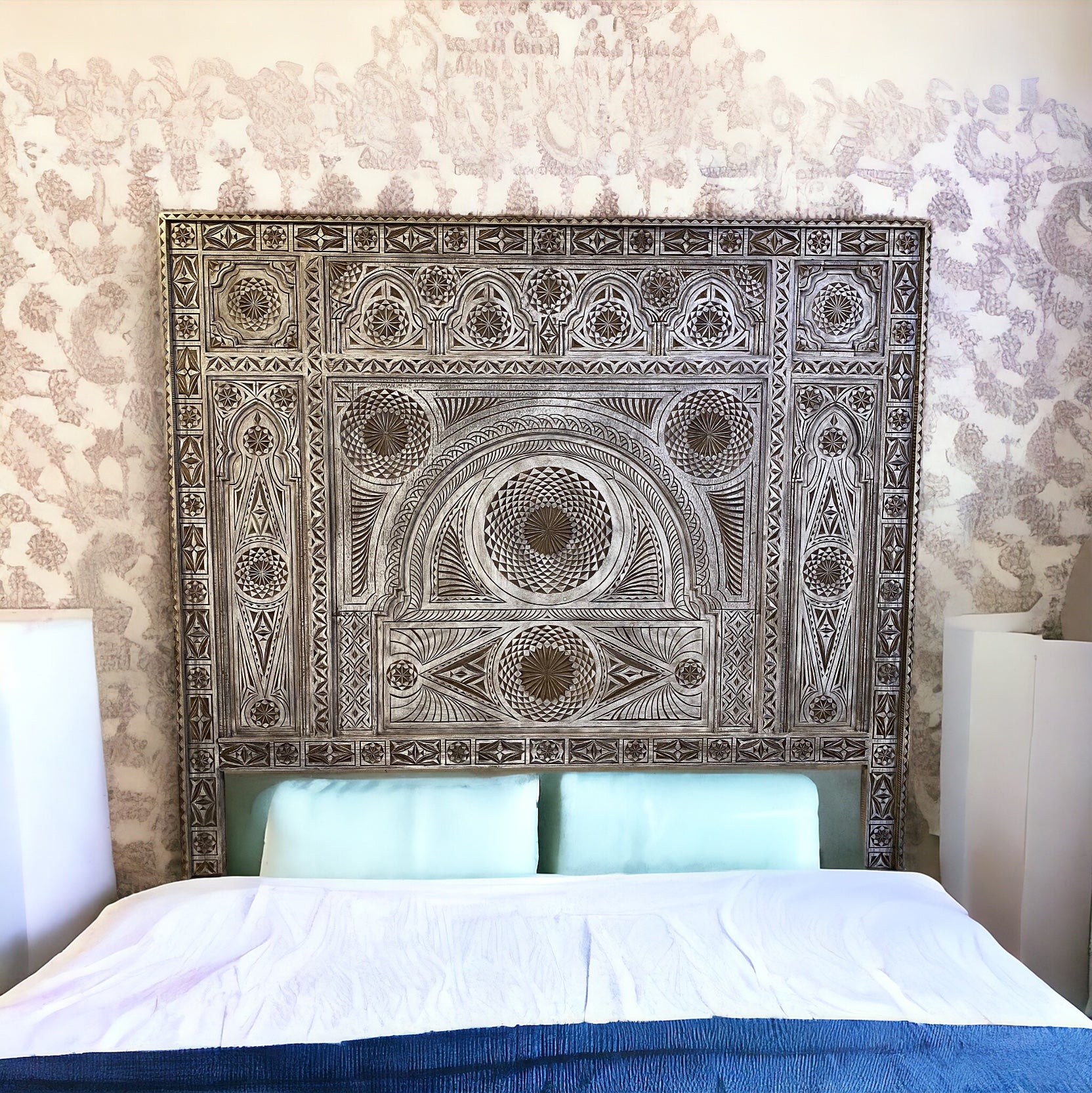 african headboard bed