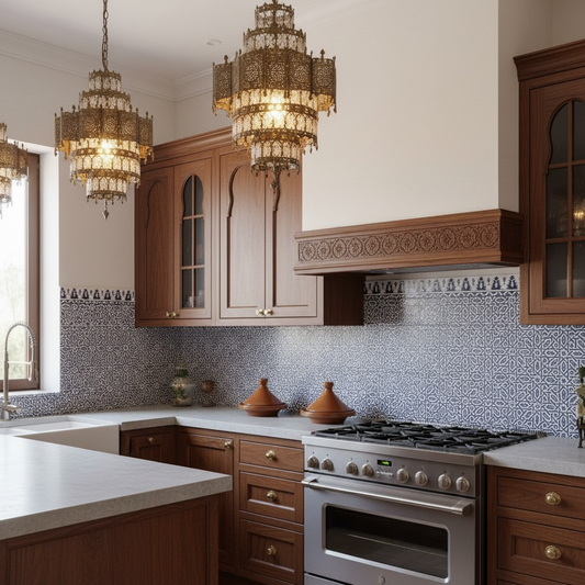 Moroccan Alhambra tile pack with colorful geometric patterns from Justmorocco, showcasing intricate design and vibrant ceramic tiles.