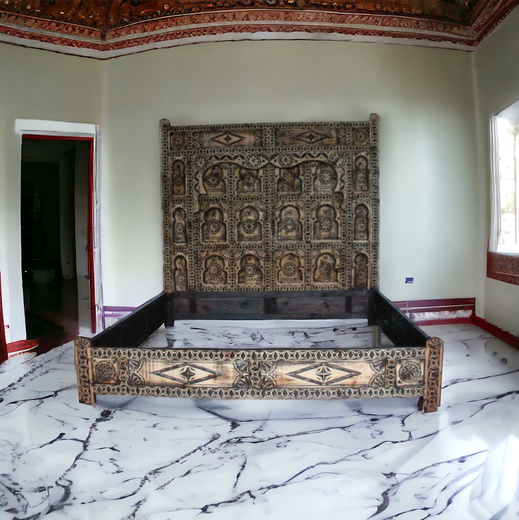 african queen size bed