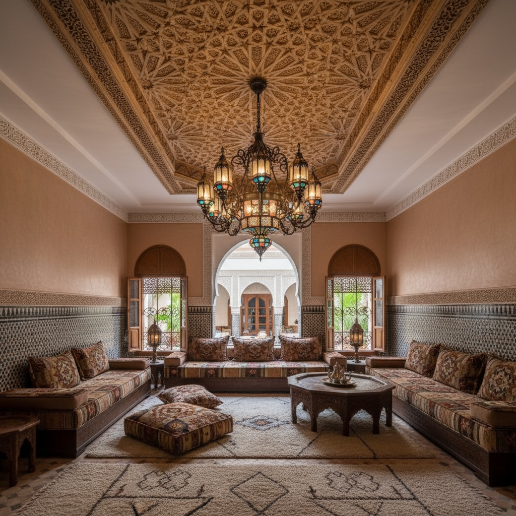 Marrakech riad ceiling panel