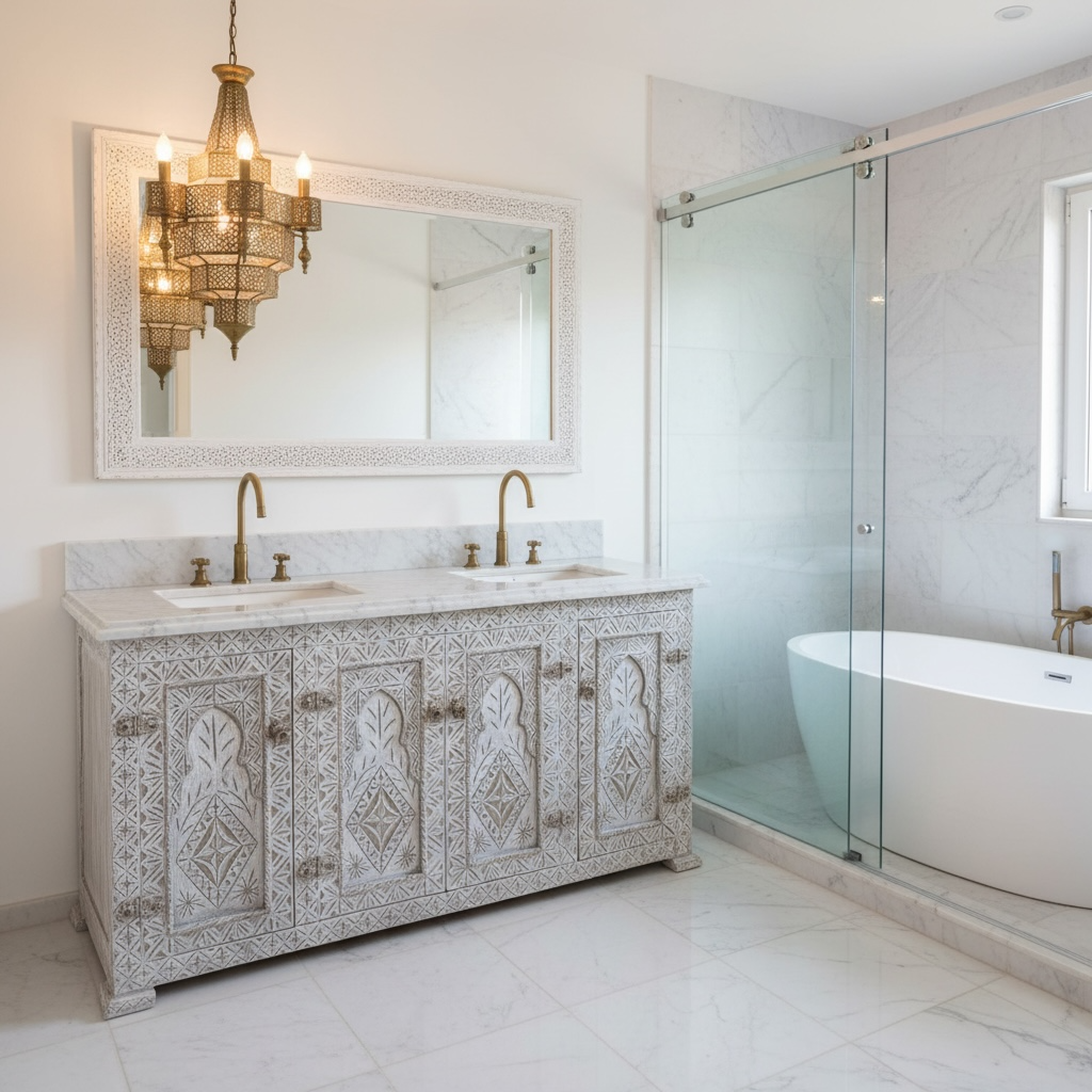 Mazagan vanity sink cabinet