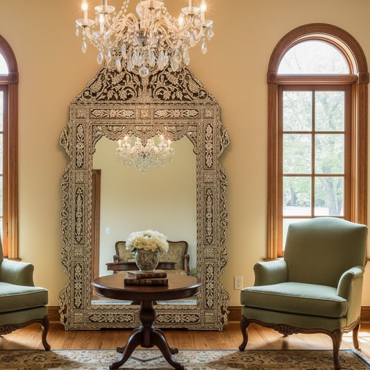 Large vintage Levantine mirror