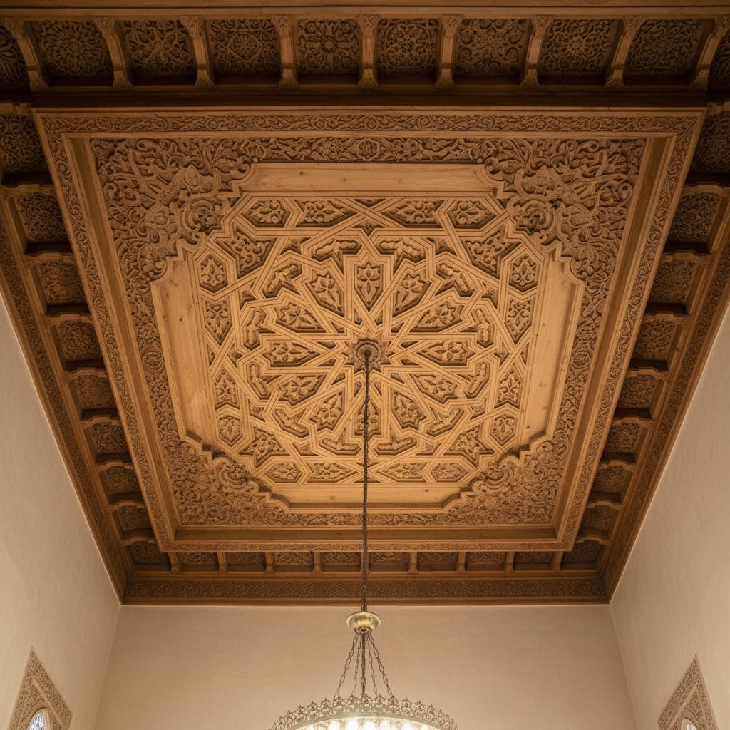 Alhambra palace ceiling panel