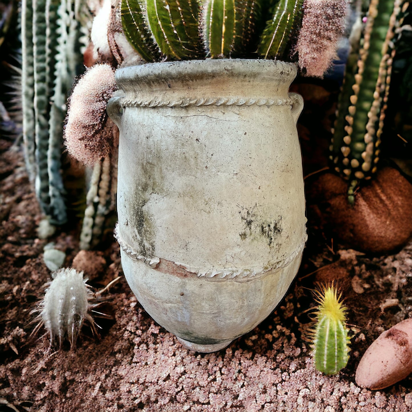 Large Rustic clay flower pot
