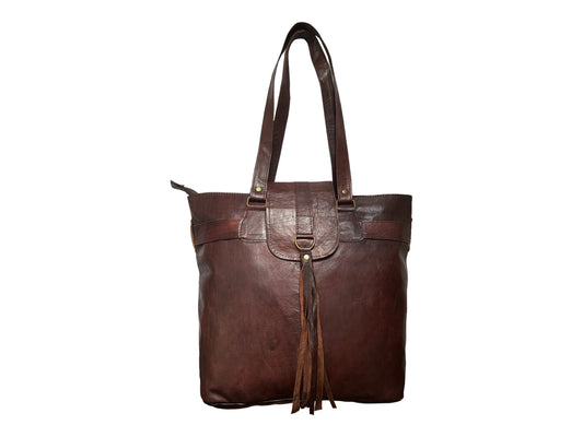 Brown Maha leather bag