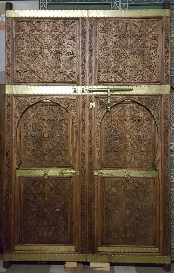 Extra large carved Moroccan door 