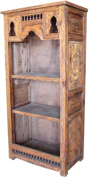 Moroccan book case cabinet