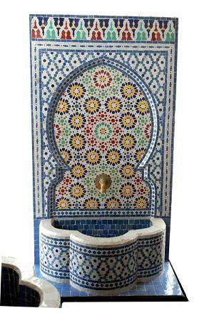 Fes tile fountain