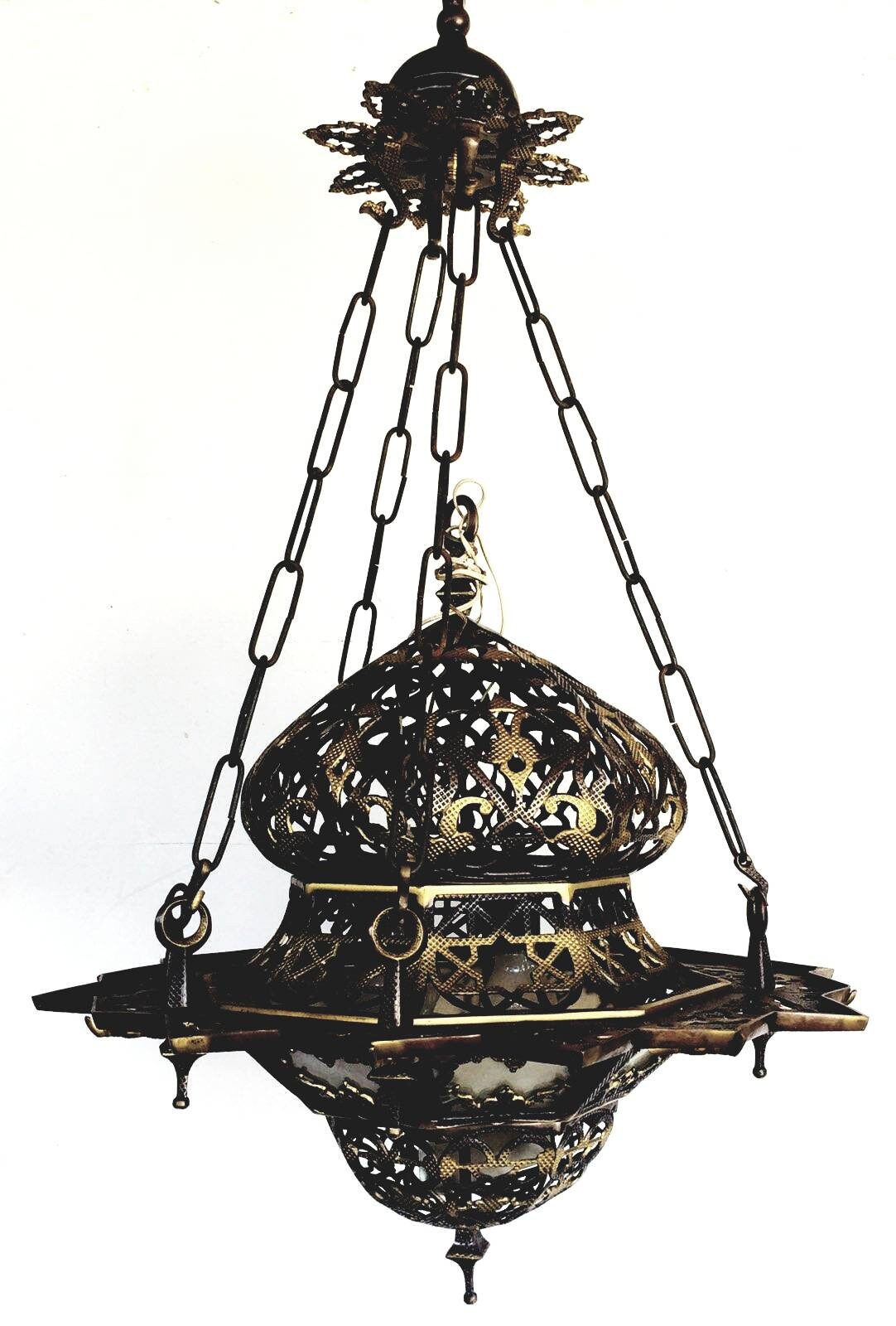 Handmade Moroccan Chandelier, Moorish Hanging Lamp, Exotic Home Decor