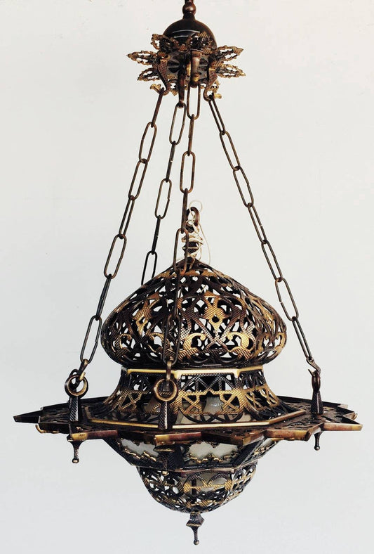 Handmade Moroccan Chandelier, Moorish Hanging Lamp, Exotic Home Decor