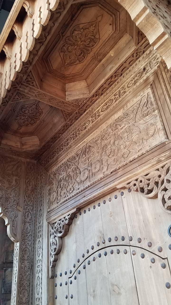 Handmade Moorish Carved Cedar Door, Palace Double Door 115x70
