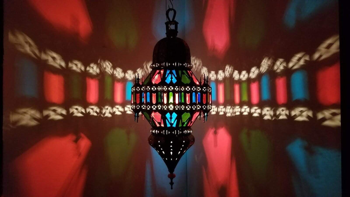 Large Vintage silver led moroccan ceiling lamp, moorish royal hanging chandelier, middle eastern lighting