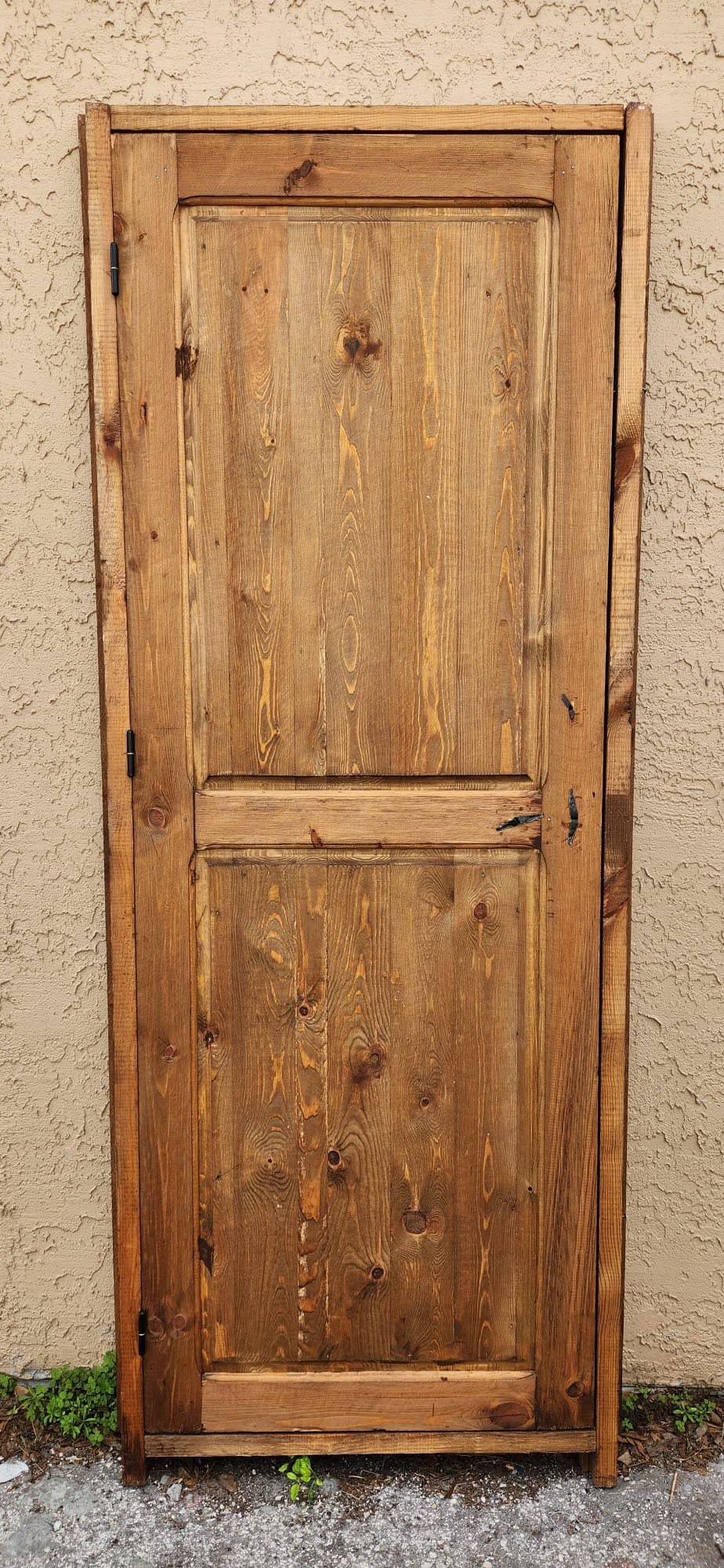 Handmade Moroccan Cedar Riad Door: Arched Architectural Interior Piece
