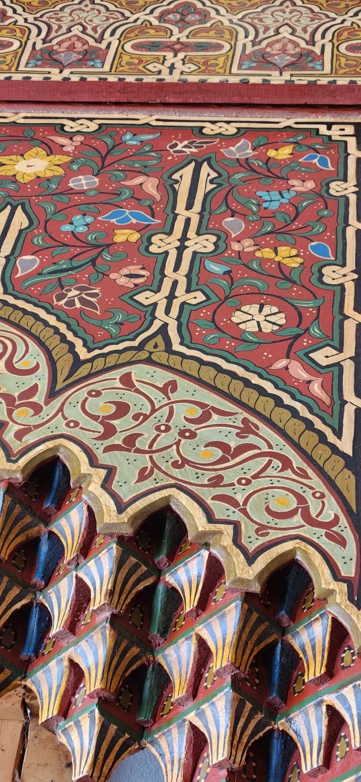 Exquisite Large Moroccan Painted Arch - Statement Piece for Your Space