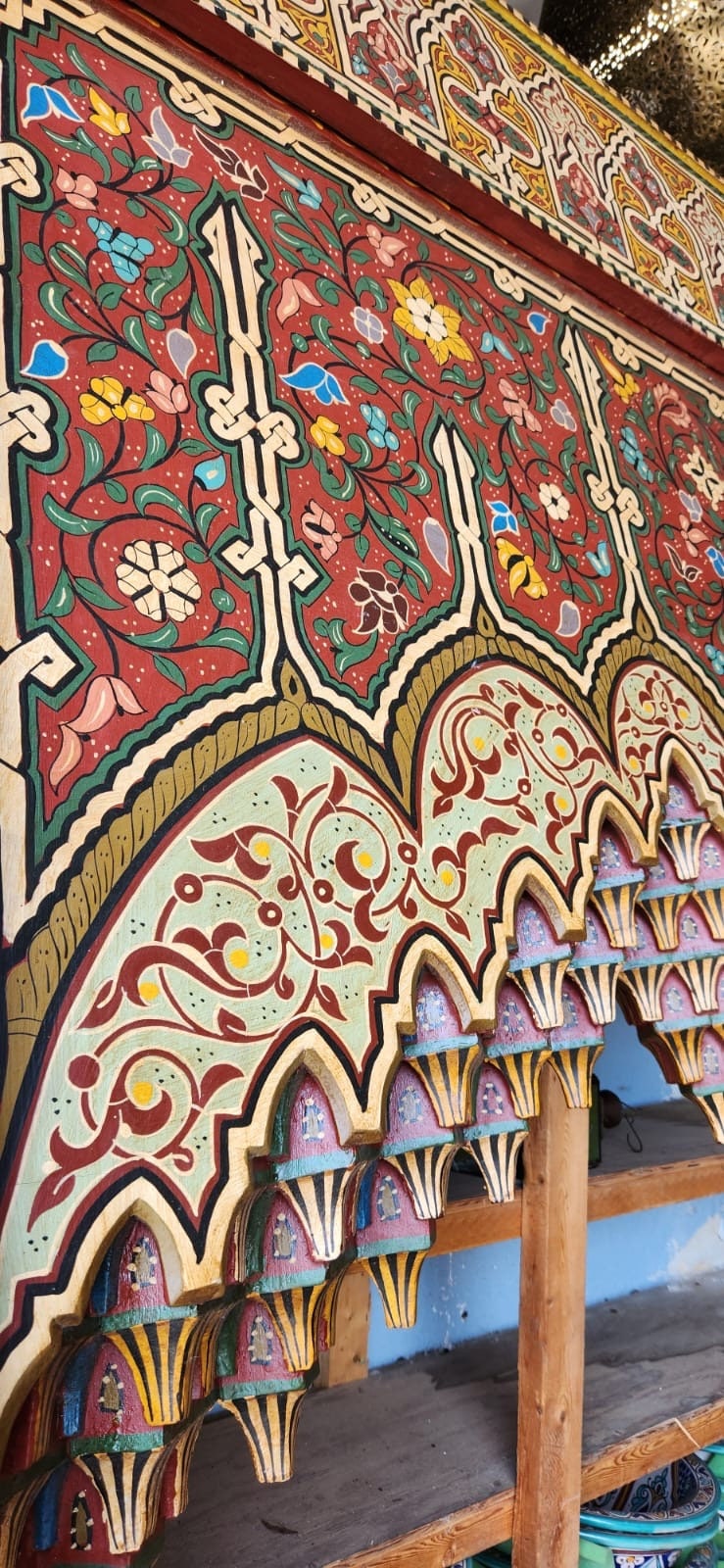 Exquisite Large Moroccan Painted Arch - Statement Piece for Your Space