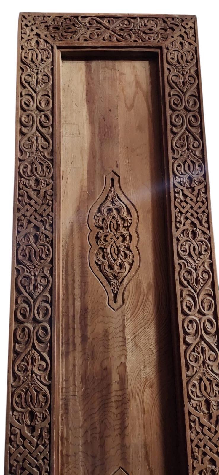 Handmade Carved Wood Moroccan Dresser, Moorish Buffet Cabinet
