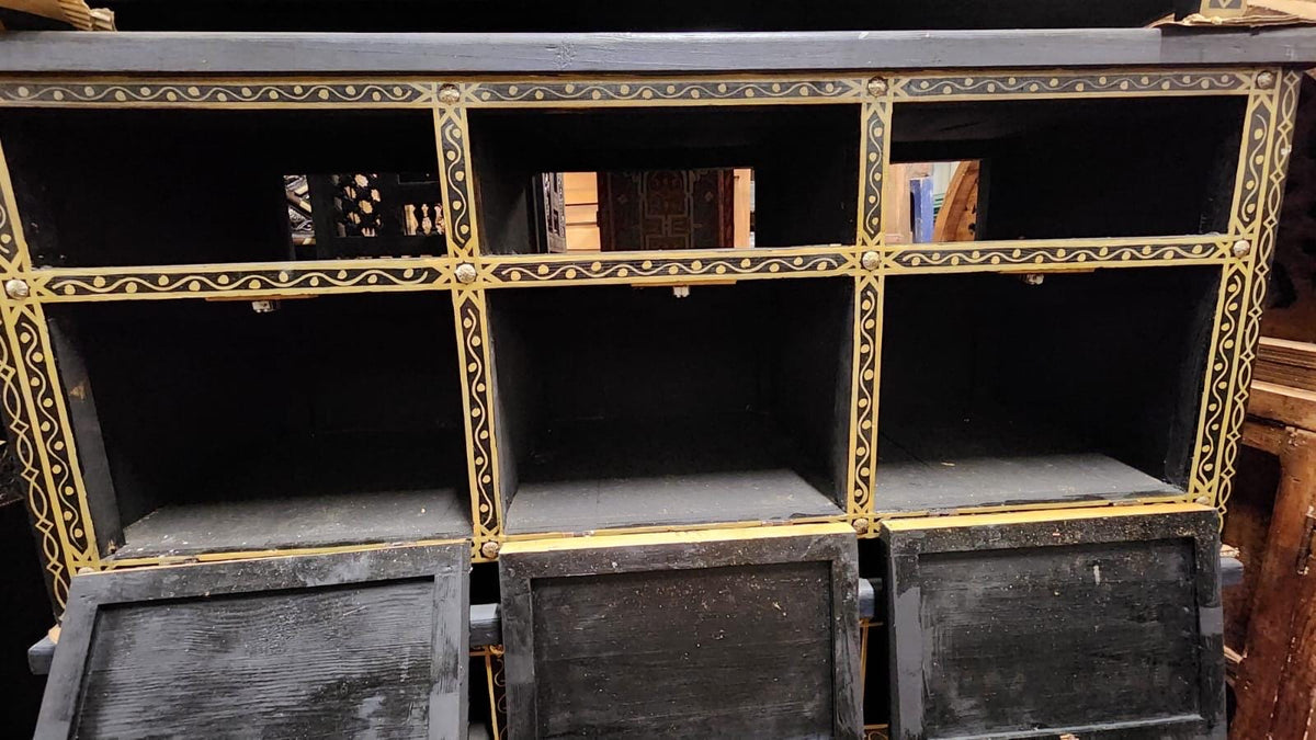 Hand Painted Moroccan Cabinet: Moorish Style TV Stand, Bedroom Furniture