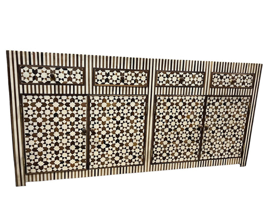 Andalusian Thuya Wood Inlay Cabinet, Moroccan Moorish Dresser