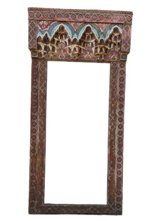 Moroccan Antique doorway arch hand painted moorish architectural piece