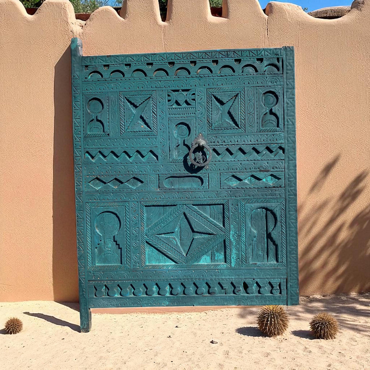 Old african touareg door panel