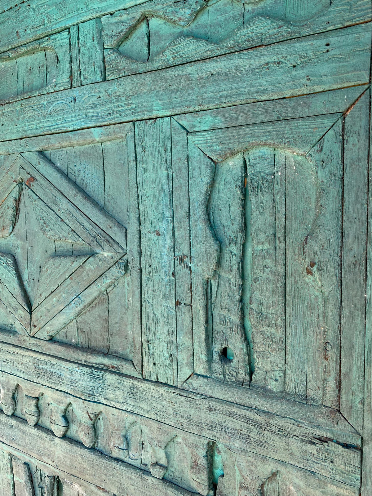 Old african touareg door panel