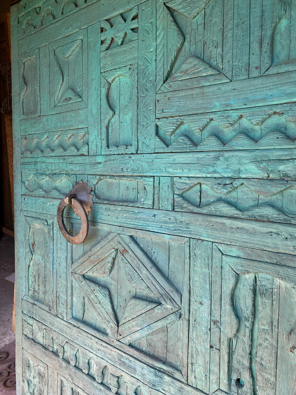 Old african touareg door panel