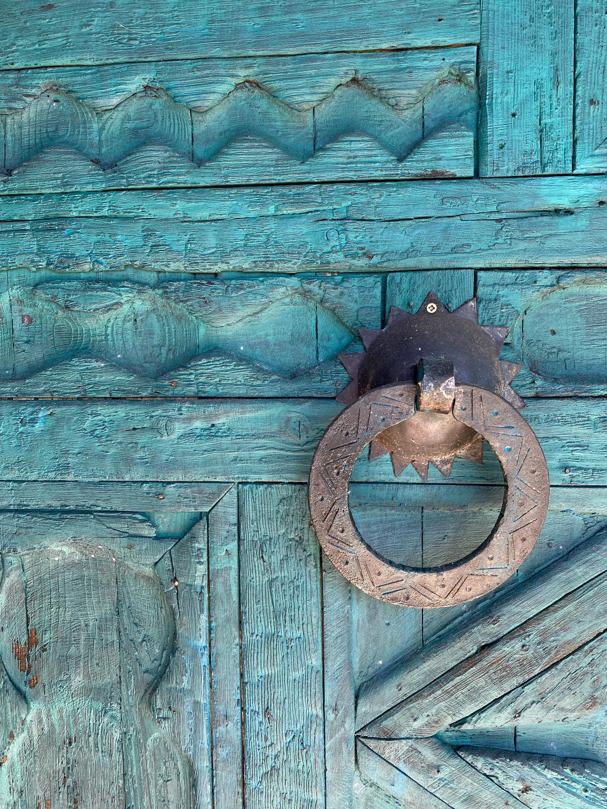 Old african touareg door panel