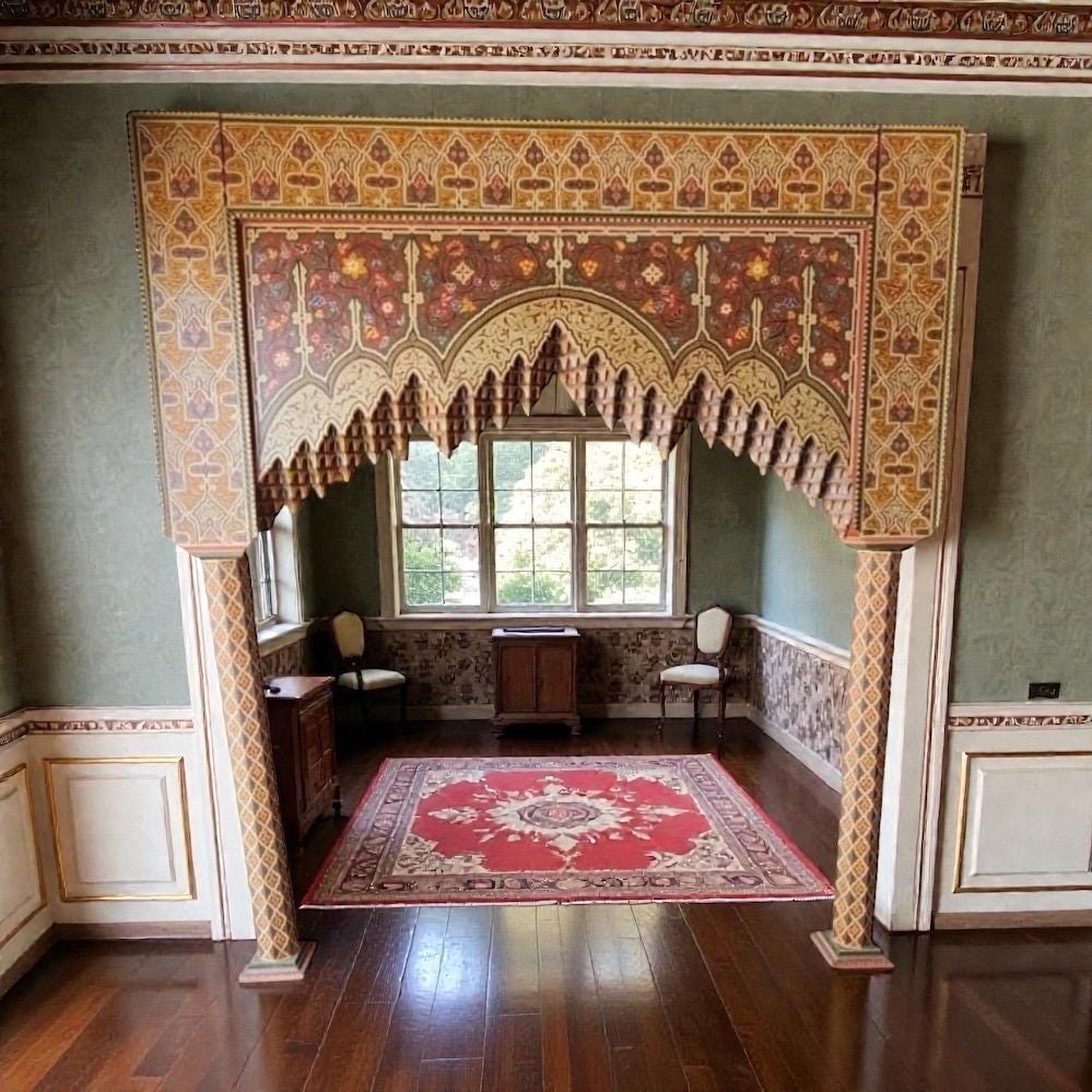 Exquisite Large Moroccan Painted Arch - Statement Piece for Your Space