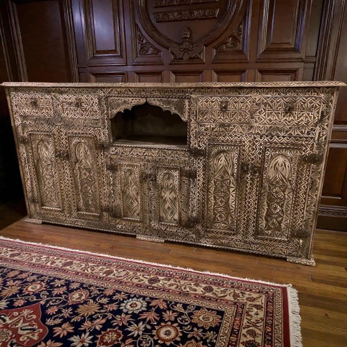 Exotic Moroccan Cabinet - Artisan Wooden Furniture Piece