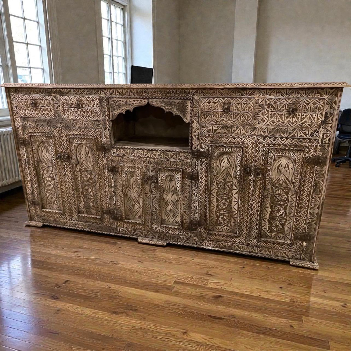 Exotic Moroccan Cabinet - Artisan Wooden Furniture Piece