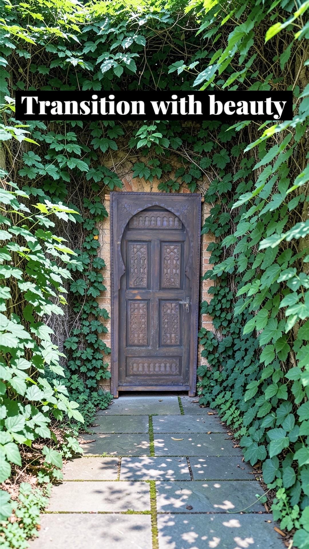 Hand Carved Berber Door: Vintage Moroccan Touareg Cedar Wood (76” x 34”)