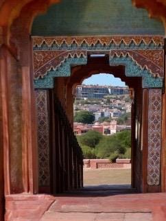 Hand painted royal Moroccan arch