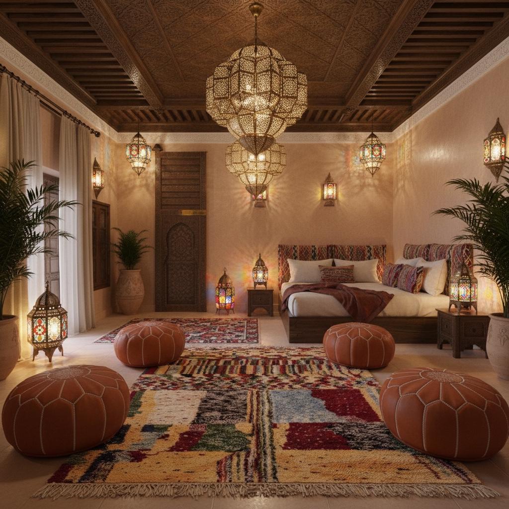 Handwoven Moroccan Berber Wool Rug | Abstract Patchwork Art Decor