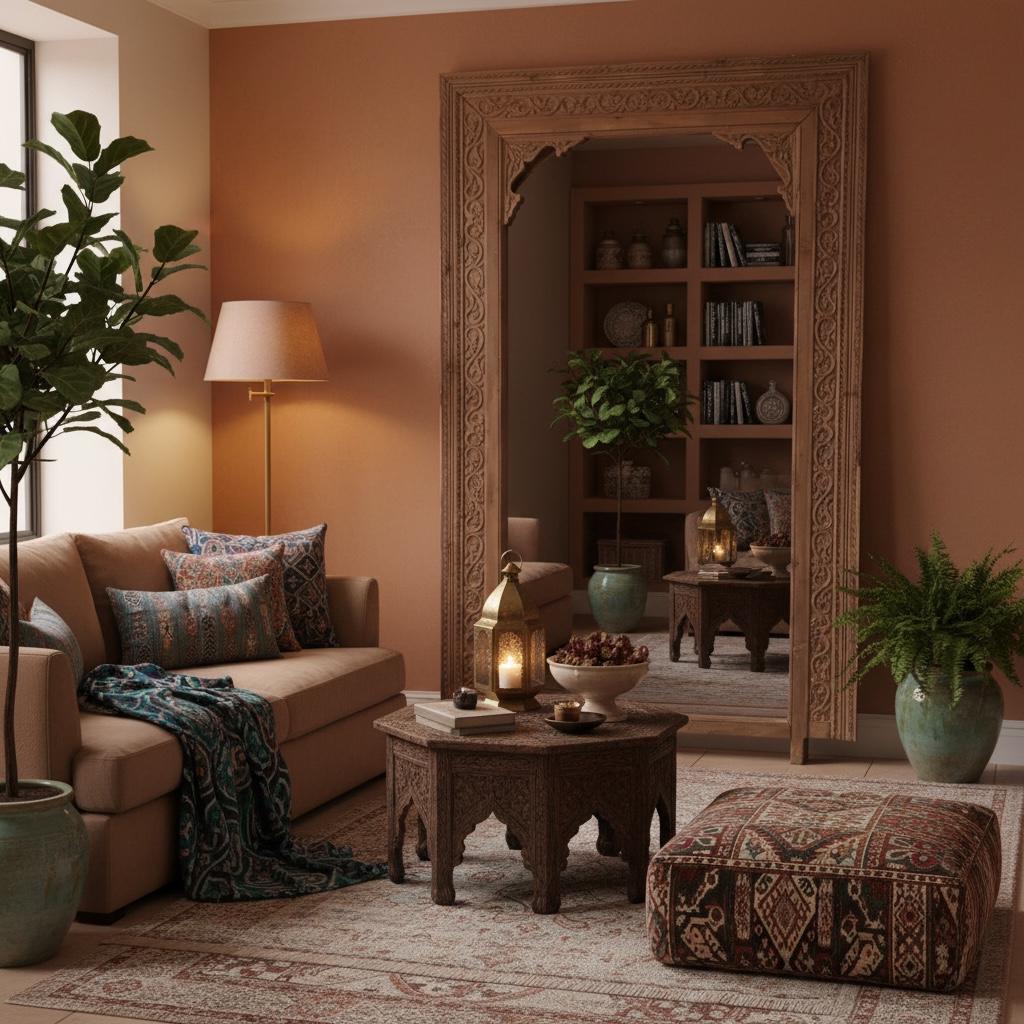Large hand carved door frame: Moroccan wall art