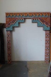 Hand painted royal Moroccan arch