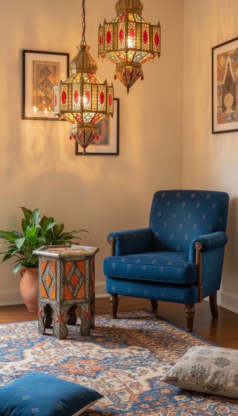 Antique unique Bone Inlay side Table: Handmade coffee table