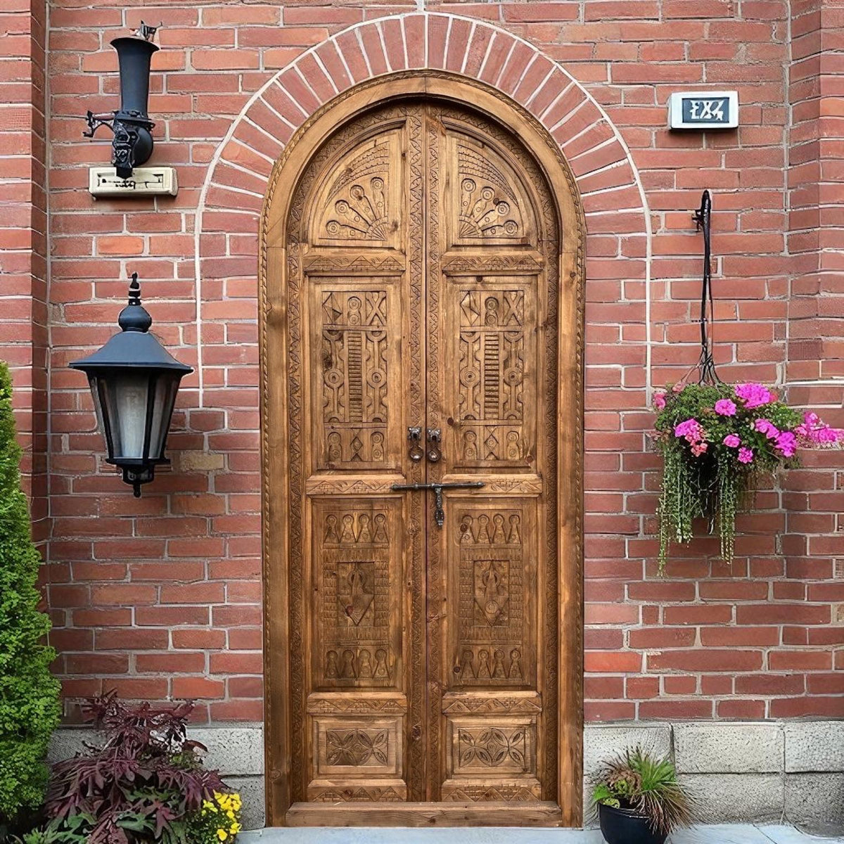Custom Moroccan arch door panel: Moorish Design