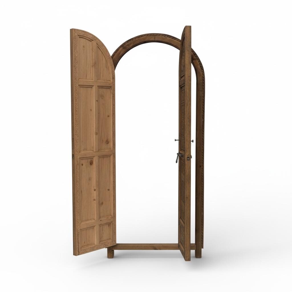 Custom Moroccan arch door panel: Moorish Design