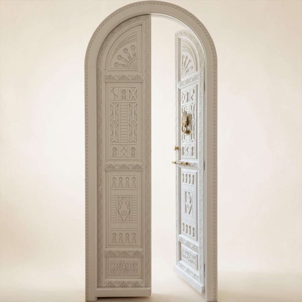 Custom Moroccan arch door panel: Moorish Design