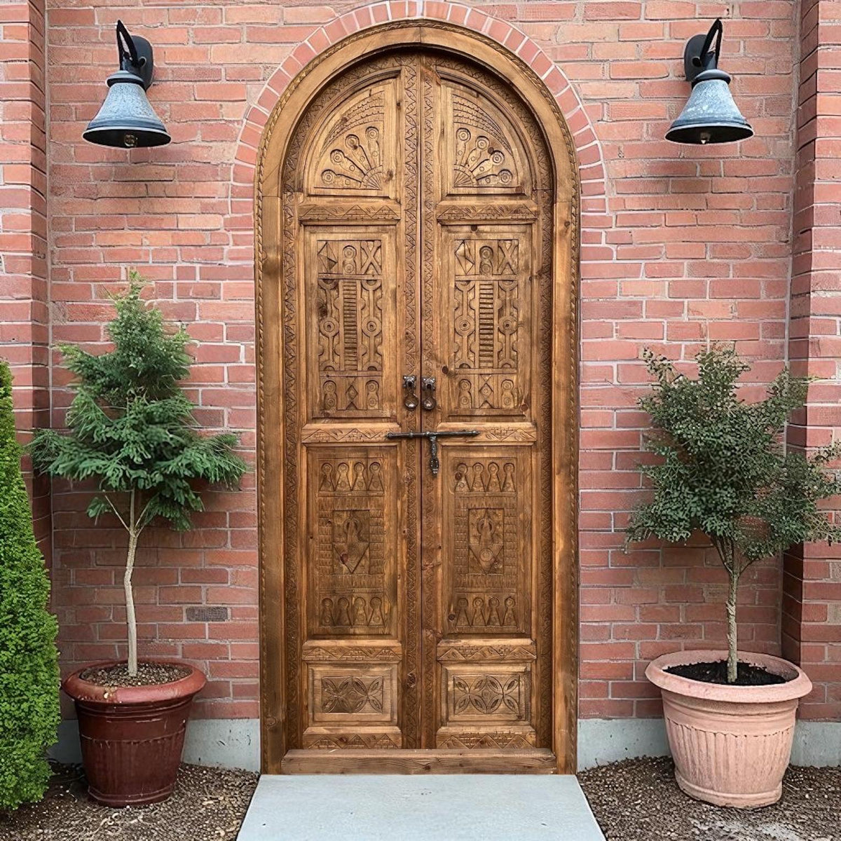 Custom Moroccan arch door panel: Moorish Design