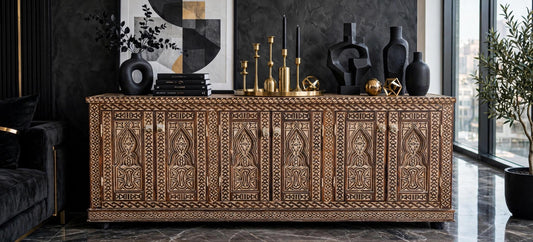 Moroccan Cabinet, Ethnic African tv cabinet: Home decor